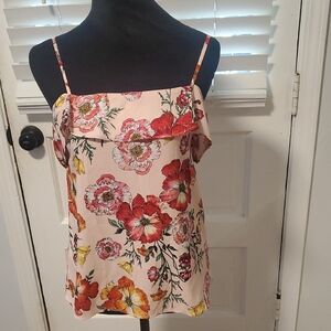 Express Floral Camisole with Spaghetti Straps